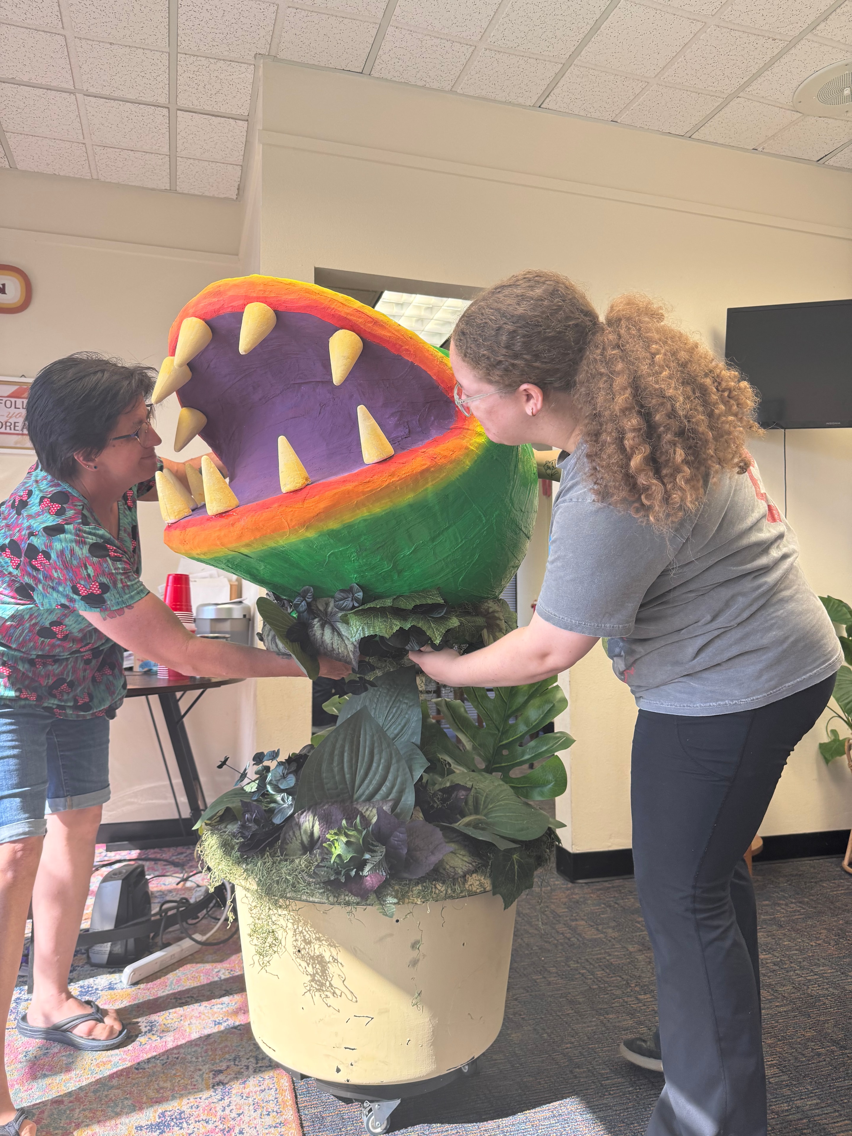 Building the Little Shop of Horrors plant prop at KPAC