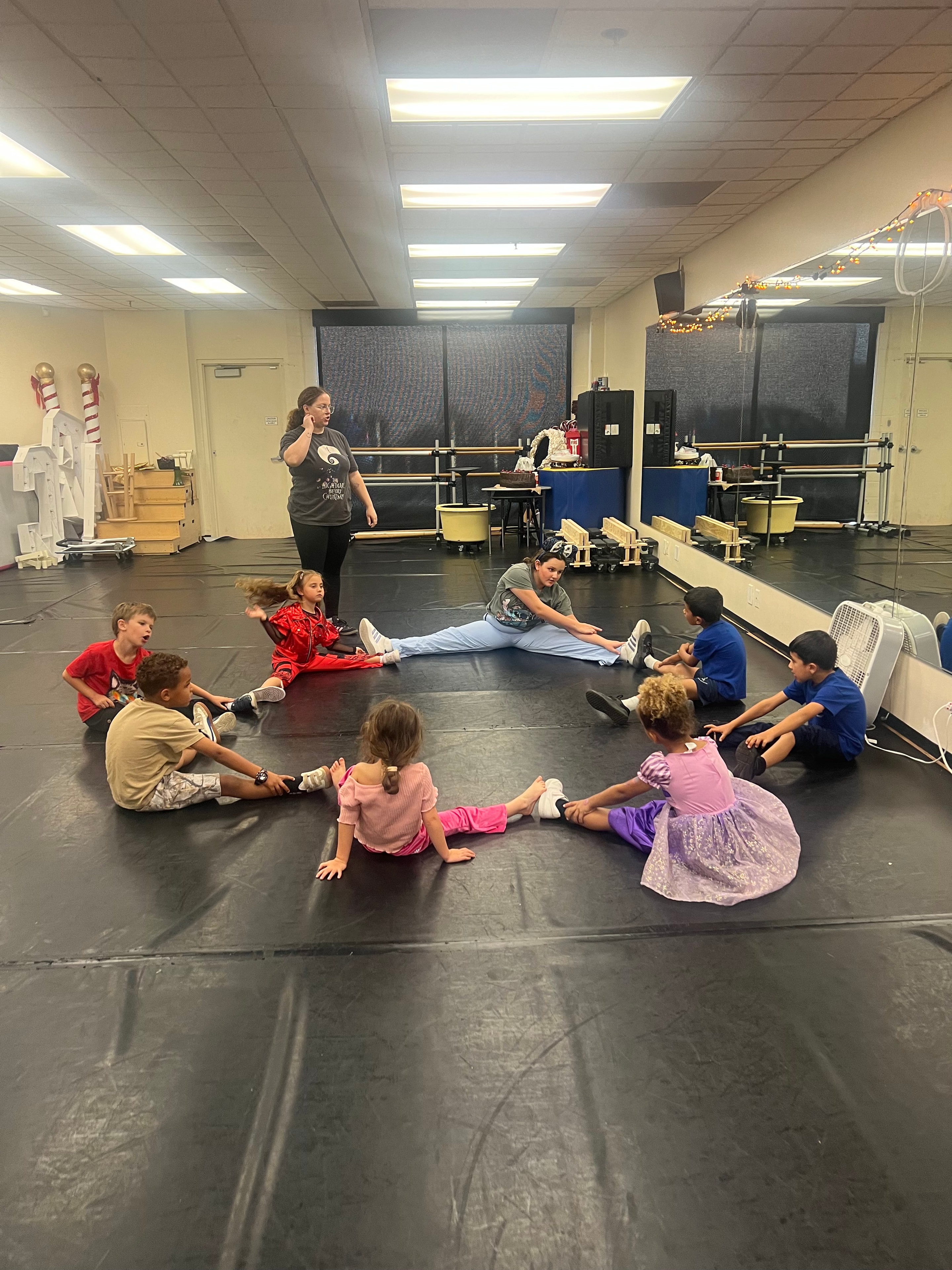 Rehearsal on the studio floor at KPAC
